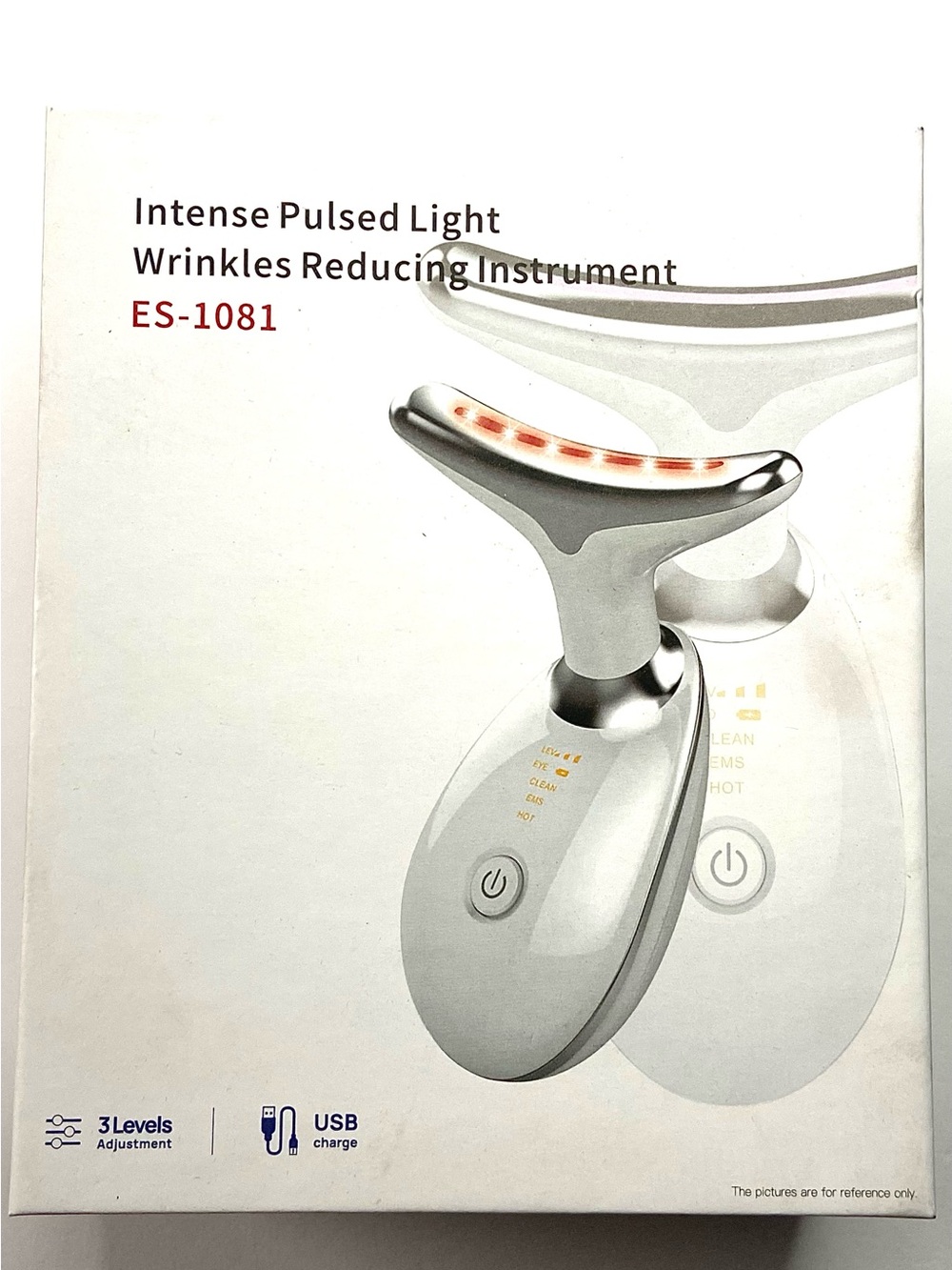 Facial T-Bar Massager in White with Silver Accent - Picture 5 of 5